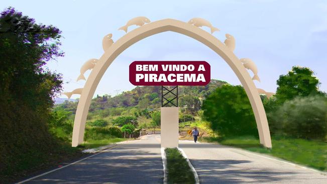 Portal na entrada da cidade
